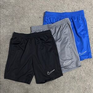 Kids Nike Dri-Fit Shorts - Black, Gray, Blue